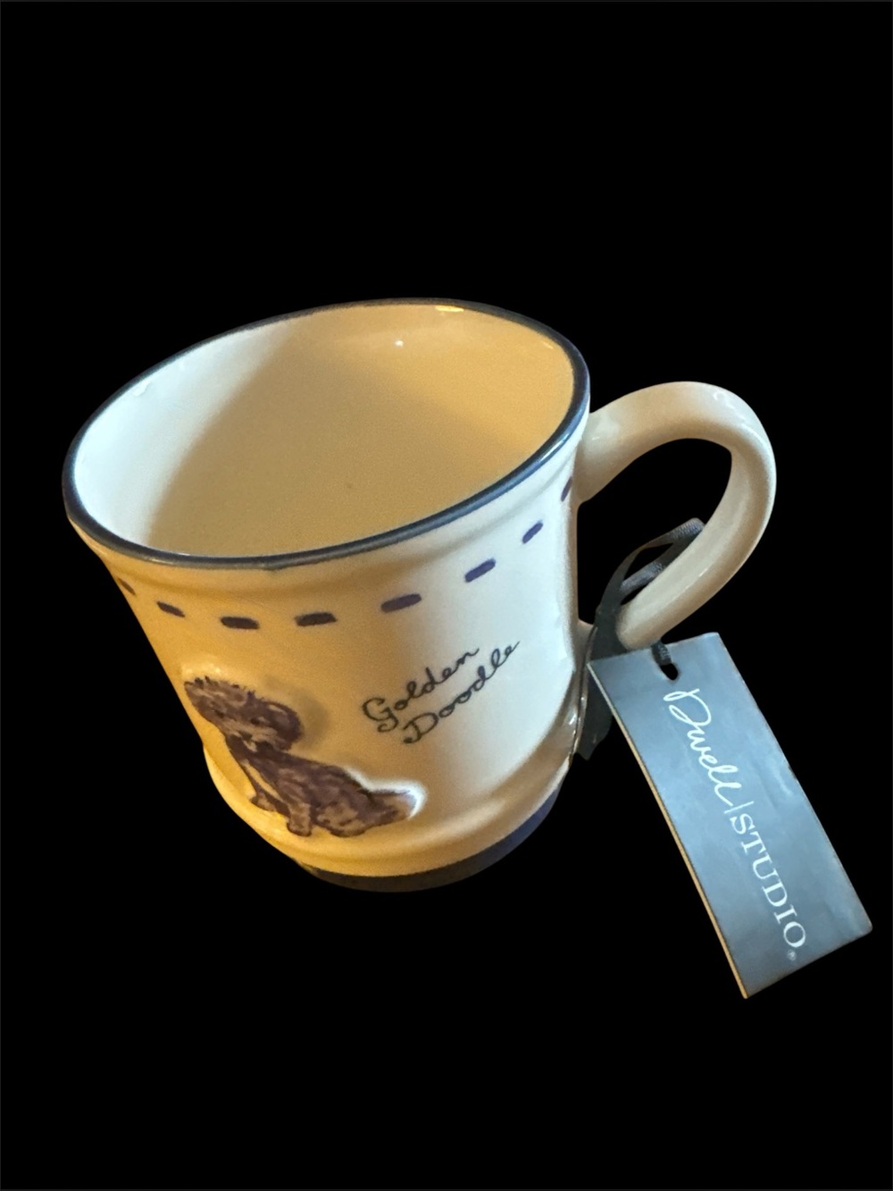 Dwell Studio Golden Doodle ceramic mug, nwt